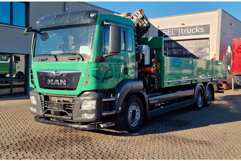 MAN TGS 26.460 6X2 Flatbed + Crane Atlas 172.3E-A4 + RC - Camion plateau, Camion grue: photos 3 MAN TGS 26.460 6X2 Flatbed + Crane Atlas 172.3E-A4 + RC - Camion plateau, Camion grue: photos 3