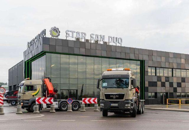 Camion plateau, Camion grue MAN TGS 26.480 6x6 PALFINGER PK 34002 SH Crane Winc: photos 12