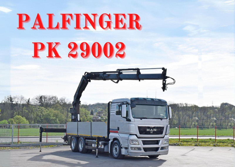 MAN TGX 26.440 Pritsche 6,40 m* PK 29002+FUNK *6x4 - Camion plateau, Camion grue: photos 1 MAN TGX 26.440 Pritsche 6,40 m* PK 29002+FUNK *6x4 - Camion plateau, Camion grue: photos 1