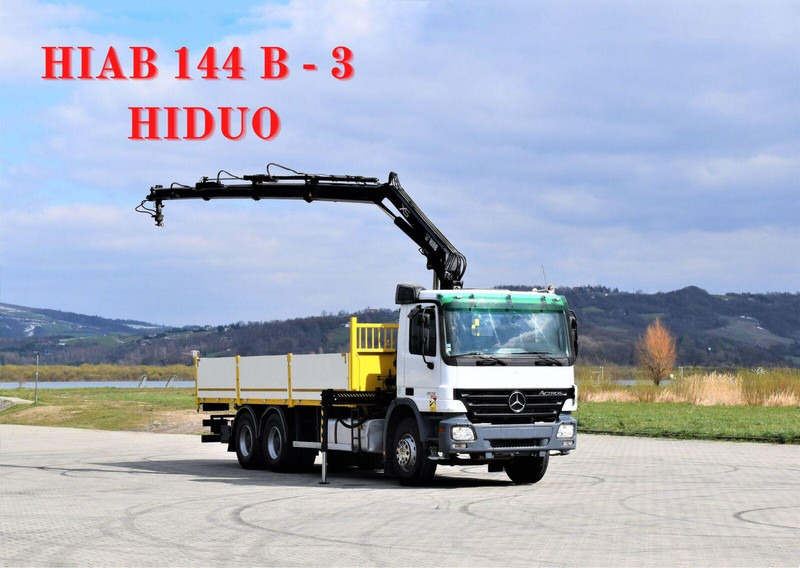 Mercedes-Benz ACTROS 2632 - Camion plateau, Camion grue: photos 1 Mercedes-Benz ACTROS 2632 - Camion plateau, Camion grue: photos 1