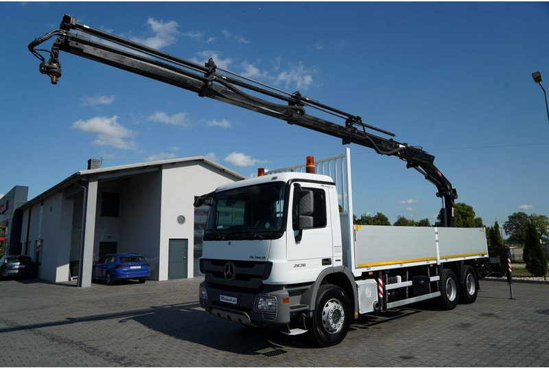 Mercedes-Benz ACTROS 2636 / 6x4 / SKRZYNIOWY 7 M + HDS HIAB - WYSÓW 12,6 M / - Camion plateau, Camion grue: photos 2 Mercedes-Benz ACTROS 2636 / 6x4 / SKRZYNIOWY 7 M + HDS HIAB - WYSÓW 12,6 M / - Camion plateau, Camion grue: photos 2