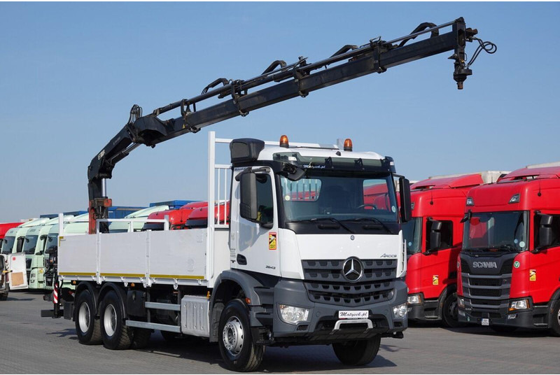 Mercedes-Benz AROCS 2643 / 6x4 / SKRZYNIOWY- 6,8 m / + HDS HIAB 144 wysów: 13 - Camion plateau, Camion grue: photos 1 Mercedes-Benz AROCS 2643 / 6x4 / SKRZYNIOWY- 6,8 m / + HDS HIAB 144 wysów: 13 - Camion plateau, Camion grue: photos 1