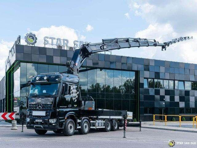 Mercedes-Benz AROCS 3251 8x4 HMF 8520 Fly Jib Winch - Camion plateau, Camion grue: photos 3 Mercedes-Benz AROCS 3251 8x4 HMF 8520 Fly Jib Winch - Camion plateau, Camion grue: photos 3