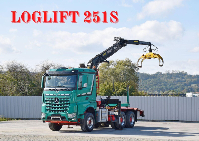 Mercedes-Benz AROCS 3363 *HOLZTRANSPORTER * LOGLIFT 251S /6x4 - Camion grumier, Camion grue: photos 1 Mercedes-Benz AROCS 3363 *HOLZTRANSPORTER * LOGLIFT 251S /6x4 - Camion grumier, Camion grue: photos 1