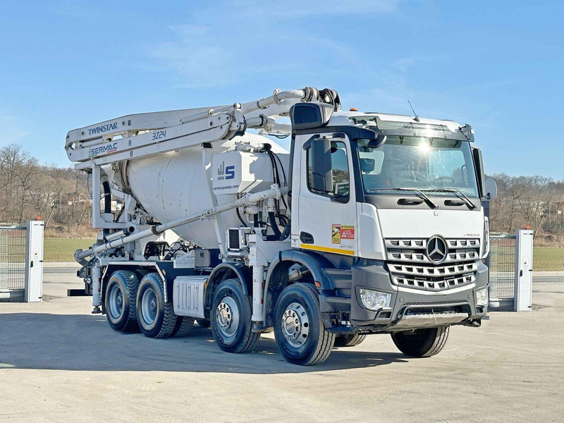 Mercedes-Benz AROCS 3743 * Betonpumpe + FUNK * 8x4 * TOP - Camion malaxeur: photos 1 Mercedes-Benz AROCS 3743 * Betonpumpe + FUNK * 8x4 * TOP - Camion malaxeur: photos 1