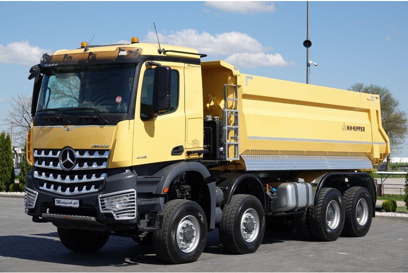 Camion benne Mercedes-Benz AROCS 4145 / 8x8 / WYWROTKA TYLNOZSYPOWA / KH KIPPER  / EURO 6: photos 12