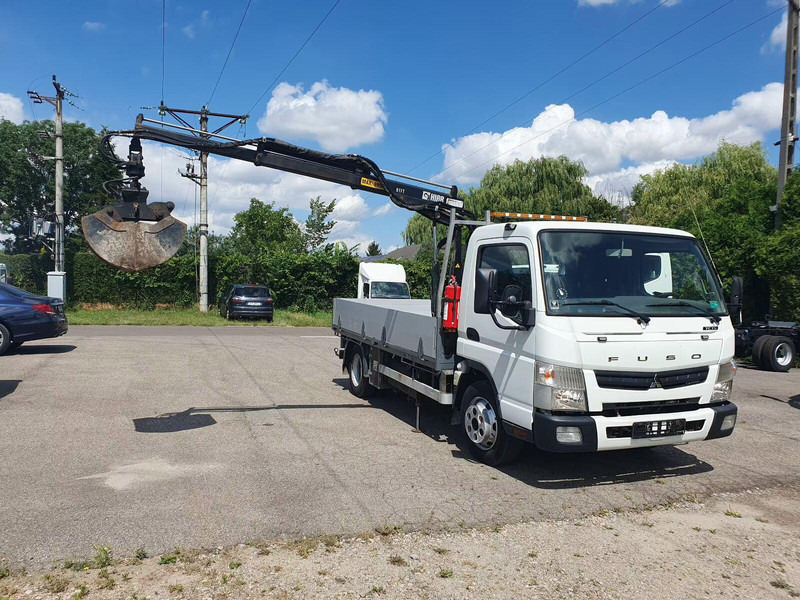 Mitsubishi Fuso Canter 7C15 - Flatbed truck + crane - Camion plateau, Camion grue: photos 2 Mitsubishi Fuso Canter 7C15 - Flatbed truck + crane - Camion plateau, Camion grue: photos 2