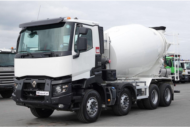 Renault C 380 / 8X4 / BETONOMIESZARKA / GRUSZKA / LIEBHERR 9 M3 / EURO 6 - Camion malaxeur: photos 1 Renault C 380 / 8X4 / BETONOMIESZARKA / GRUSZKA / LIEBHERR 9 M3 / EURO 6 - Camion malaxeur: photos 1