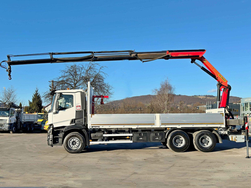 Renault C 380 *PRITSCHE 6,80m * PK 18002-EH C + FUNK*6x4 - Camion plateau, Camion grue: photos 5 Renault C 380 *PRITSCHE 6,80m * PK 18002-EH C + FUNK*6x4 - Camion plateau, Camion grue: photos 5