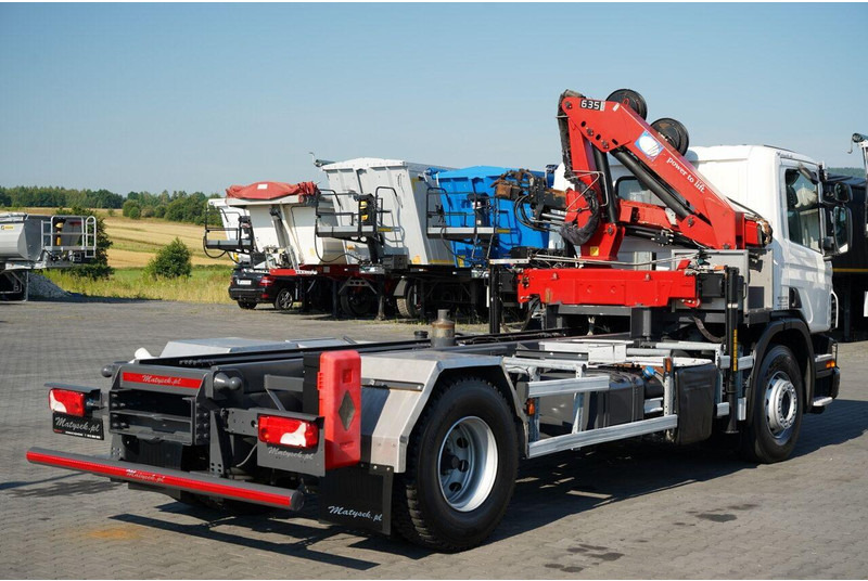 Camion benne Scania P 280 / 4X2 / SIŁOWNIK DO WYWROTU / + HDS HMF 635 / UDŹWIG 1 500: photos 9 Camion benne Scania P 280 / 4X2 / SIŁOWNIK DO WYWROTU / + HDS HMF 635 / UDŹWIG 1 500: photos 9