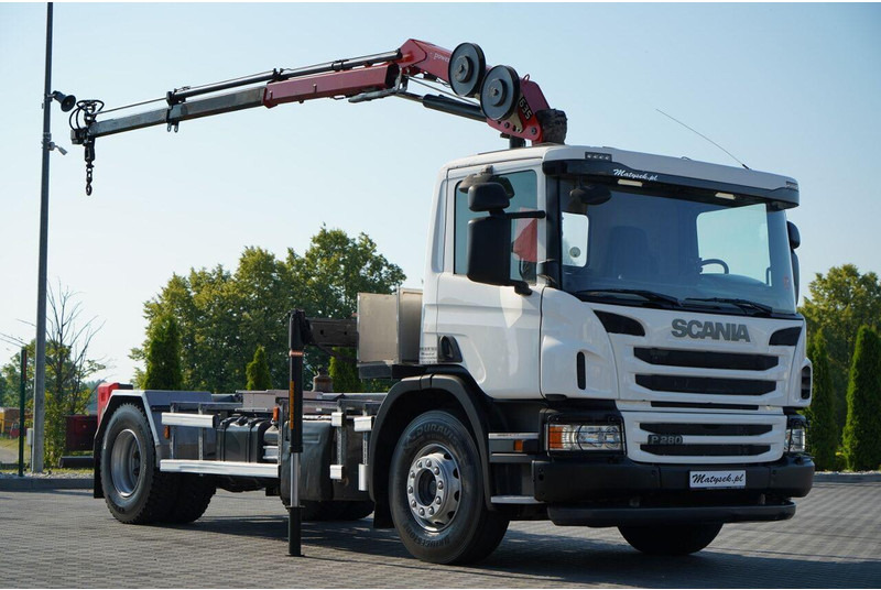 Camion benne Scania P 280 / 4X2 / SIŁOWNIK DO WYWROTU / + HDS HMF 635 / UDŹWIG 1 500: photos 6 Camion benne Scania P 280 / 4X2 / SIŁOWNIK DO WYWROTU / + HDS HMF 635 / UDŹWIG 1 500: photos 6