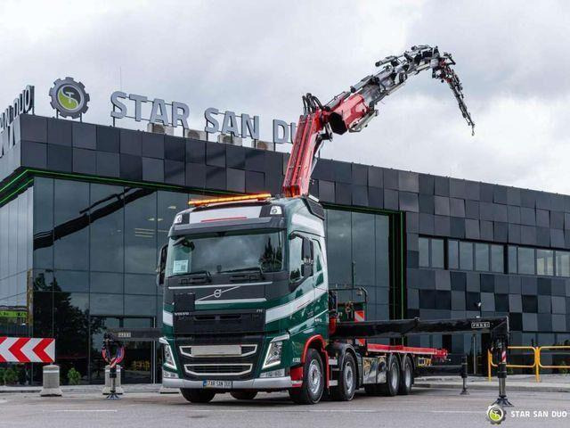 Volvo FH 510 8x4 FASSI F820 RA2.26 Fly Jib Crane Kran - Camion plateau, Camion grue: photos 2 Volvo FH 510 8x4 FASSI F820 RA2.26 Fly Jib Crane Kran - Camion plateau, Camion grue: photos 2