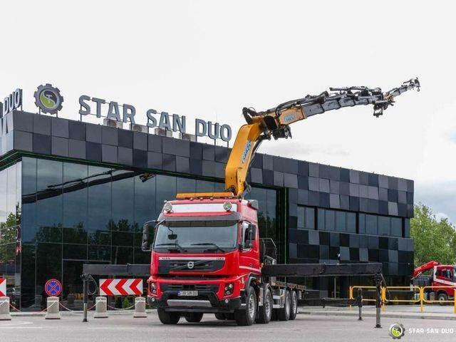 Volvo FMX 500 8x2 Effer 585 Fly Jib Winch Crane Kran - Camion plateau, Camion grue: photos 2 Volvo FMX 500 8x2 Effer 585 Fly Jib Winch Crane Kran - Camion plateau, Camion grue: photos 2
