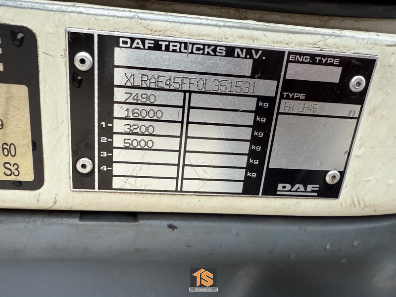 Camion fourgon DAF FA LF45G08 MANUAL - EURO 5 - WERKSTATT/WERKPLAATS/SERVICE WAGEN - APK/TUV 07/2026 - NL TRUCK - TOP!: photos 16 Camion fourgon DAF FA LF45G08 MANUAL - EURO 5 - WERKSTATT/WERKPLAATS/SERVICE WAGEN - APK/TUV 07/2026 - NL TRUCK - TOP!: photos 16