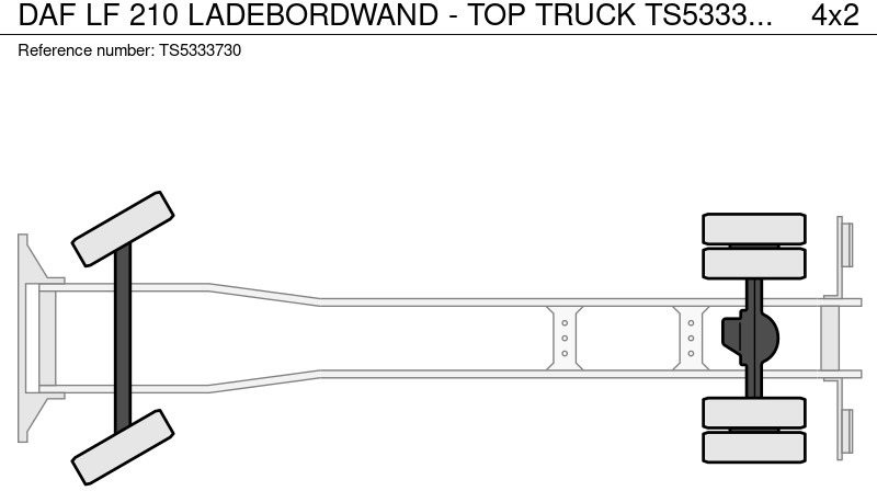 Camion fourgon DAF LF 210 LADEBORDWAND - TOP TRUCK: photos 17