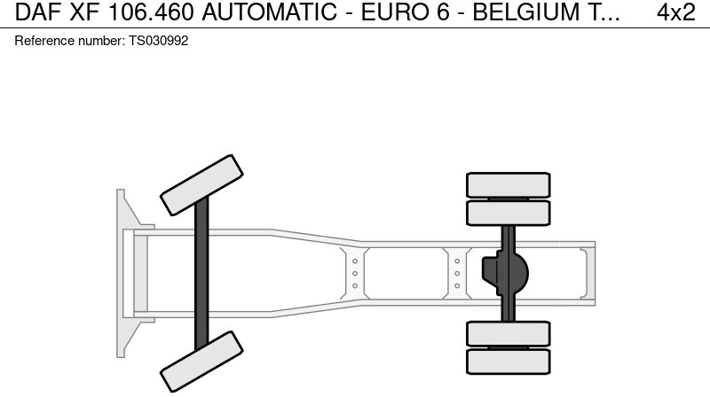 Tracteur routier DAF XF 106.460 AUTOMATIC - EURO 6 - BELGIUM TOP TRUCK - NEW APK/TUV - NEW TACHO: photos 14