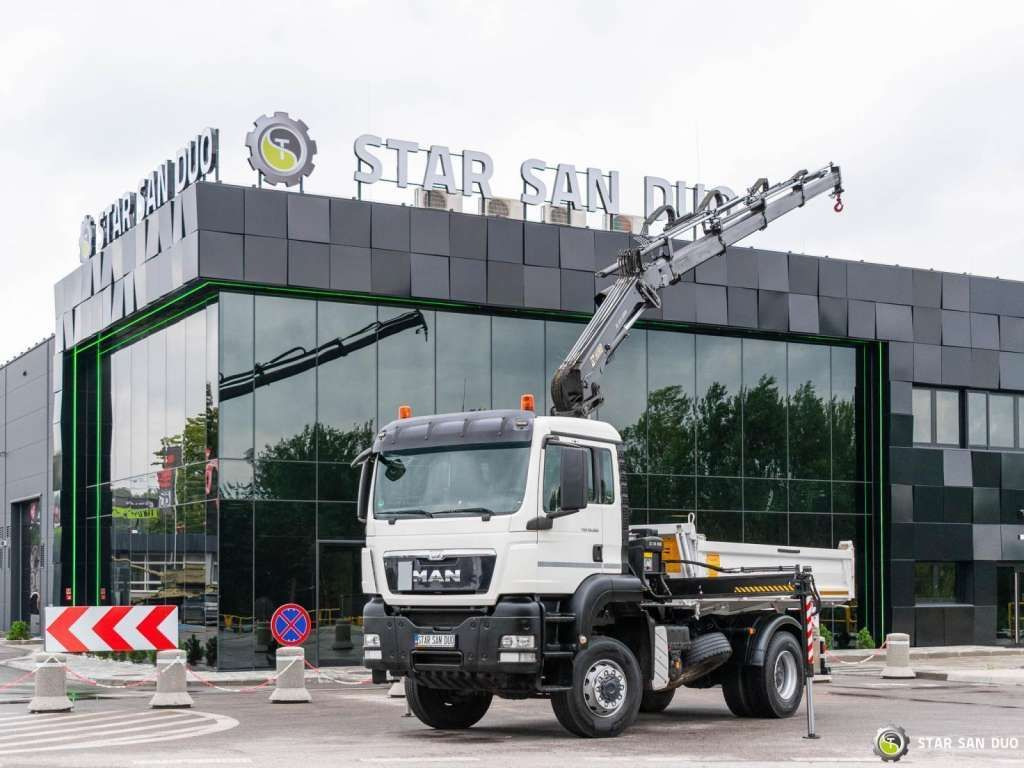 MAN TGS 18.360 4x4 HIAB 144 E-4 Crane Kipper - Camion benne: photos 3 MAN TGS 18.360 4x4 HIAB 144 E-4 Crane Kipper - Camion benne: photos 3