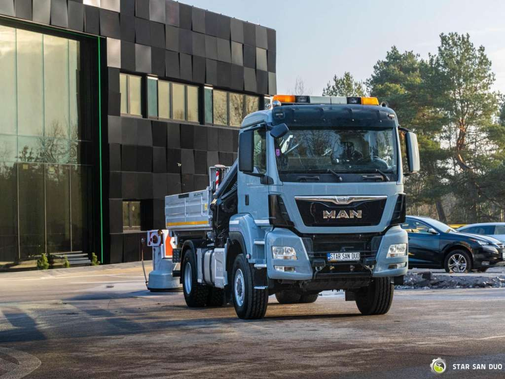 Camion grue, Camion benne MAN  TGS 18.480 4x4 HIAB 188 E-4 CRANE KIPPER EURO 6 MAN  TGS 18.480 4x4 HIAB 188 E-4 CRANE KIPPER EURO 6: photos 6
