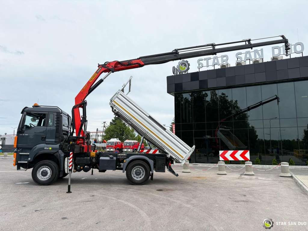 MAN TGS 18.480 PALFINGER PK 16502 HDS Crane,Kipper - Camion grue: photos 4 MAN TGS 18.480 PALFINGER PK 16502 HDS Crane,Kipper - Camion grue: photos 4