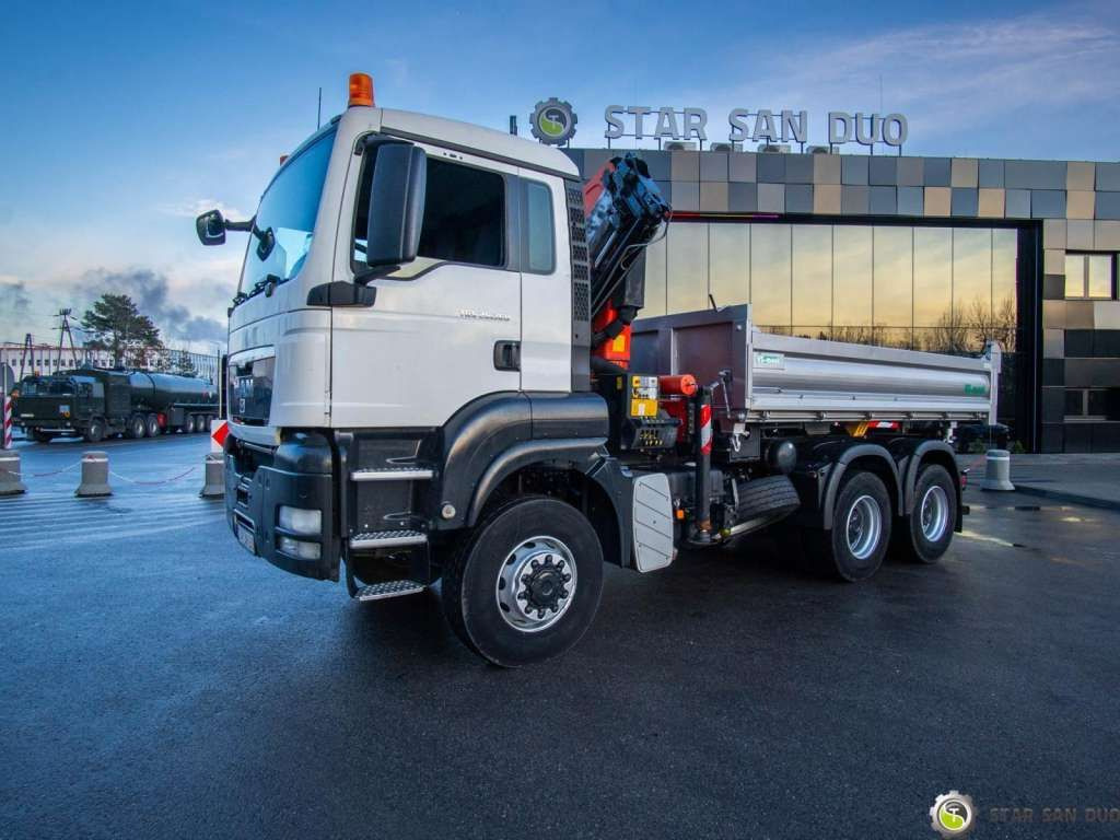 MAN TGS 26.360 6x6 PALFINGER PK 18001 EH Crane Kipe - Camion benne: photos 2 MAN TGS 26.360 6x6 PALFINGER PK 18001 EH Crane Kipe - Camion benne: photos 2
