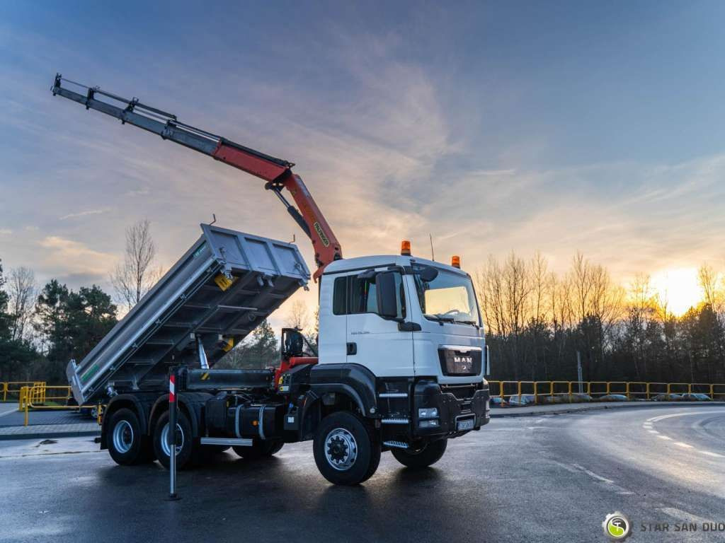 MAN TGS 26.360 6x6 PALFINGER PK 18001 EH Crane Kipe - Camion grue: photos 4 MAN TGS 26.360 6x6 PALFINGER PK 18001 EH Crane Kipe - Camion grue: photos 4