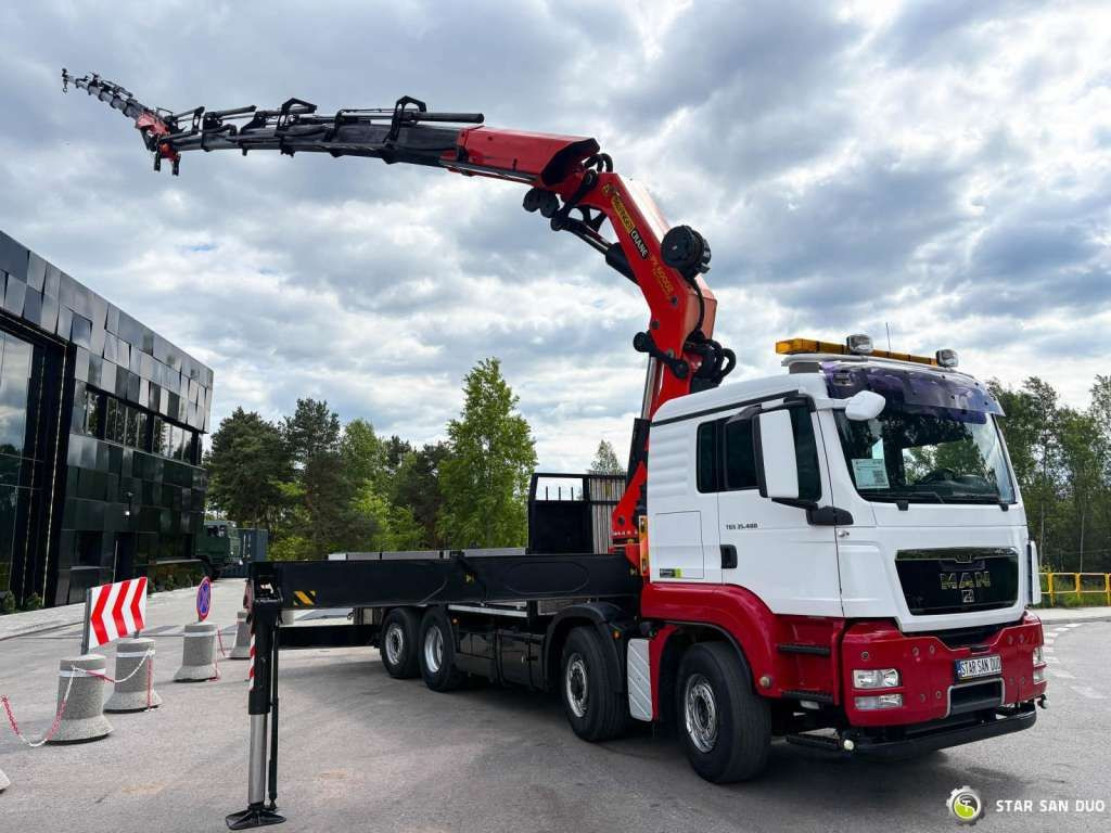 MAN TGS 35.480 8x4 PALFINGER PK 60002 Fly Jib Winch - Camion grue: photos 4 MAN TGS 35.480 8x4 PALFINGER PK 60002 Fly Jib Winch - Camion grue: photos 4