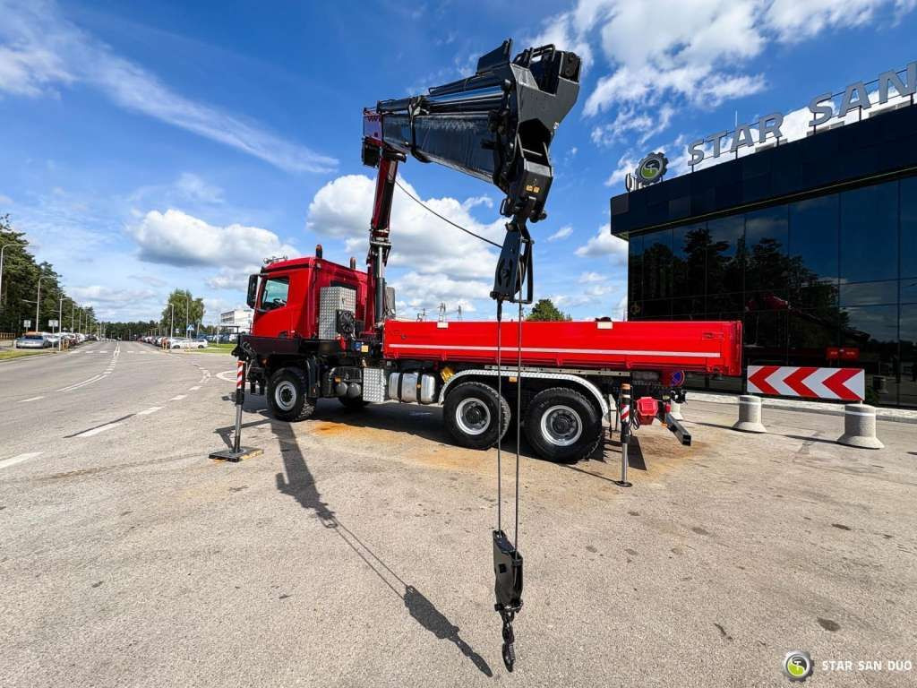 Mercedes-Benz AROCS 3345 6x6 HMF 3220 Winch Crane Tipper - Camion benne: photos 4 Mercedes-Benz AROCS 3345 6x6 HMF 3220 Winch Crane Tipper - Camion benne: photos 4