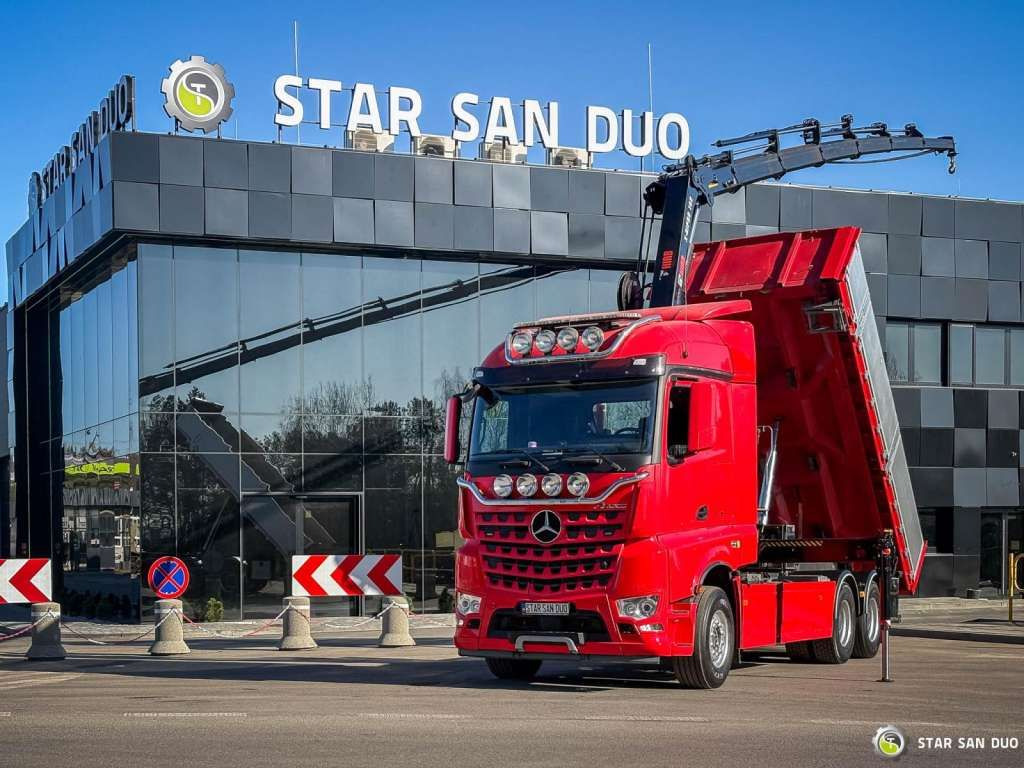 Mercedes-Benz AROCS 3358L 6x4 HIAB 192X-HIPRO E-6 Crane Kippe - Camion grue: photos 4 Mercedes-Benz AROCS 3358L 6x4 HIAB 192X-HIPRO E-6 Crane Kippe - Camion grue: photos 4