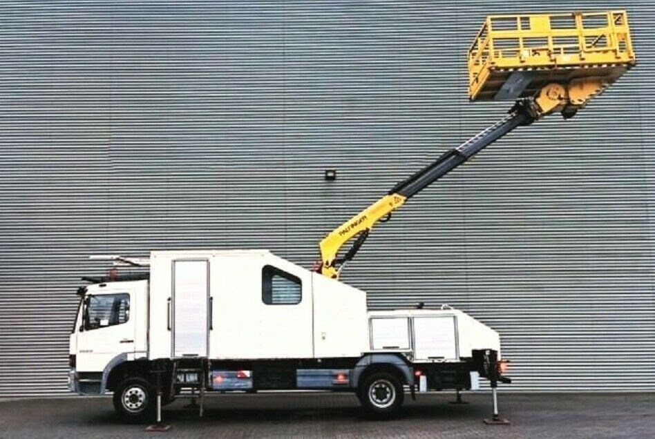 Mercedes-Benz ATEGO 1323 PK 8000T RAIL Platform - Camion avec nacelle: photos 1 Mercedes-Benz ATEGO 1323 PK 8000T RAIL Platform - Camion avec nacelle: photos 1