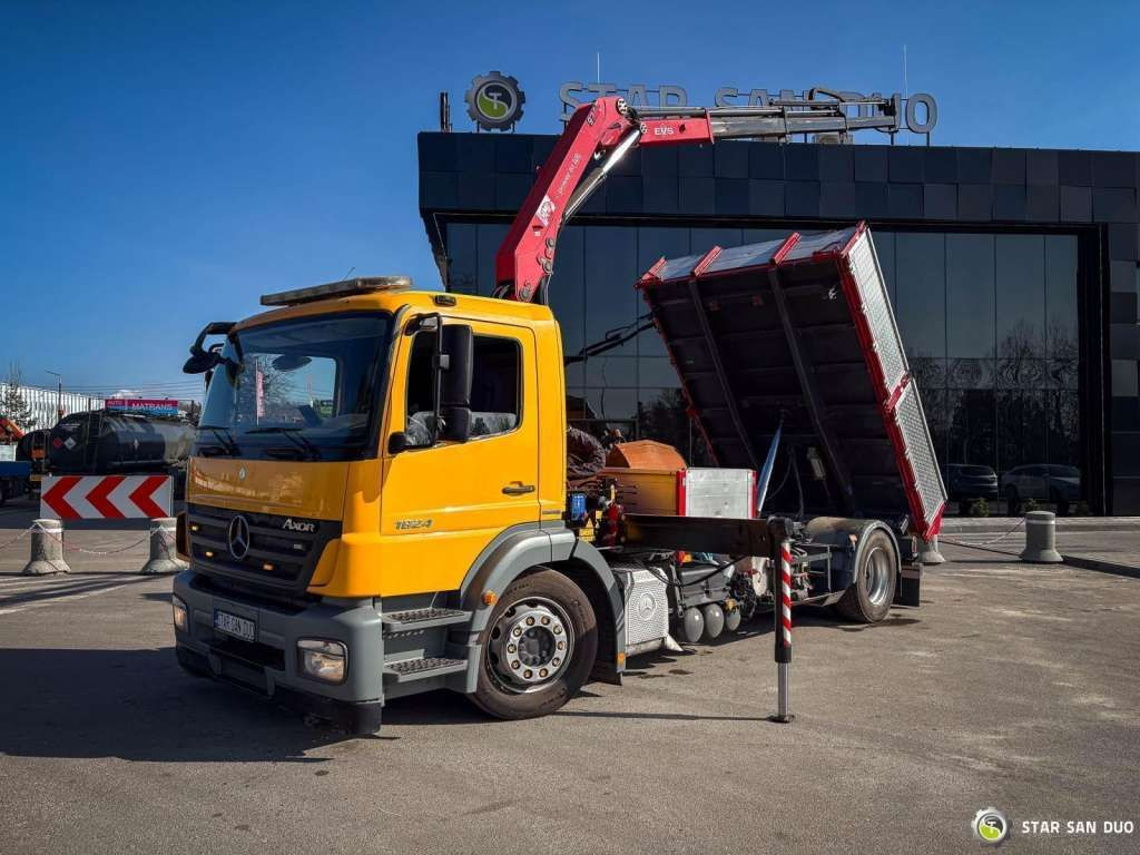 Mercedes-Benz AXOR 1824 4x2 HMF 975 HDS Crane Rotator Kipper - Camion grue: photos 4 Mercedes-Benz AXOR 1824 4x2 HMF 975 HDS Crane Rotator Kipper - Camion grue: photos 4