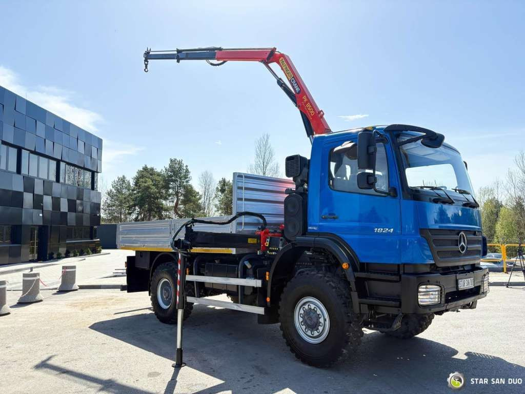 Mercedes-Benz AXOR 1824 4x4 PALFINGER PK 8500 Crane Kran - Camion grue: photos 2 Mercedes-Benz AXOR 1824 4x4 PALFINGER PK 8500 Crane Kran - Camion grue: photos 2