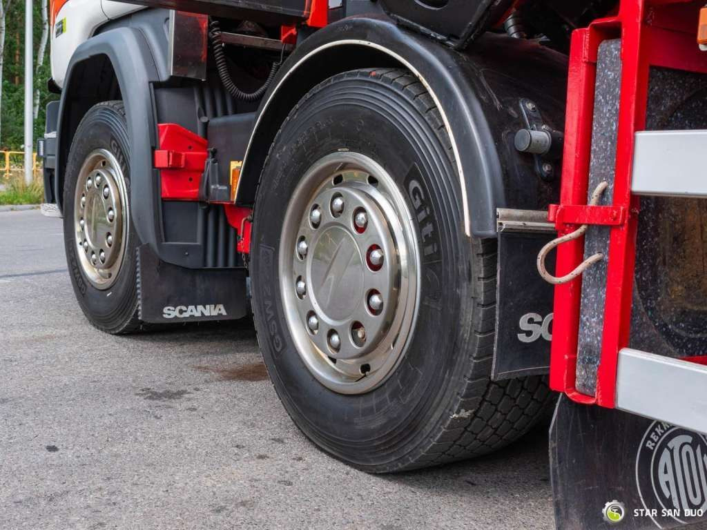 Camion grue Scania  G450 8x2 PALFINGER PK 85002 Fly Jib Winch: photos 26 Camion grue Scania  G450 8x2 PALFINGER PK 85002 Fly Jib Winch: photos 26