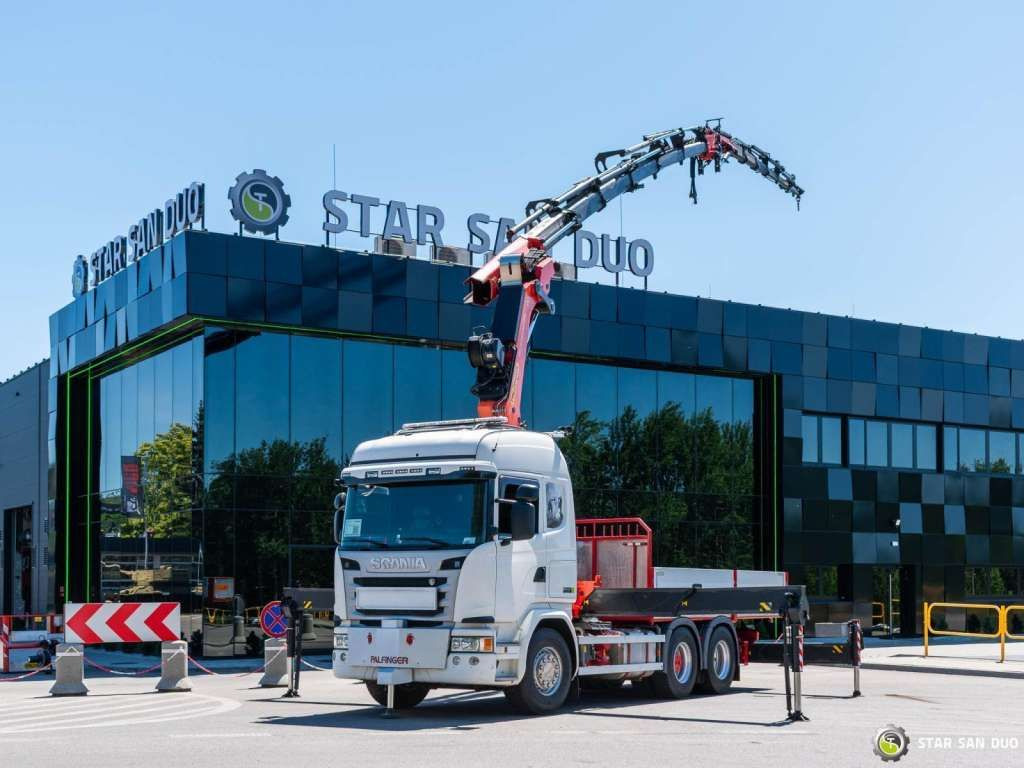 Scania G490 6x2 Palfinger PK 53002 SH Fly Jib Basket - Camion grue: photos 2 Scania G490 6x2 Palfinger PK 53002 SH Fly Jib Basket - Camion grue: photos 2