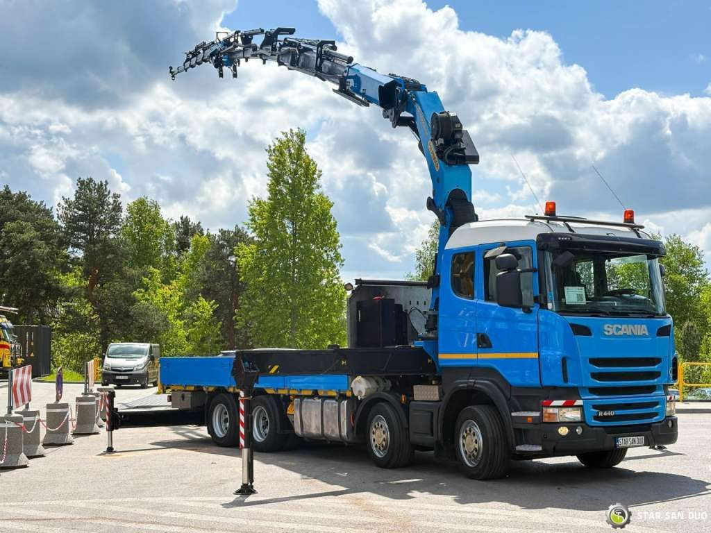 Scania R440 8x4 Palfinger PK50002 FLY JIB Crane Winch - Camion grue: photos 2 Scania R440 8x4 Palfinger PK50002 FLY JIB Crane Winch - Camion grue: photos 2