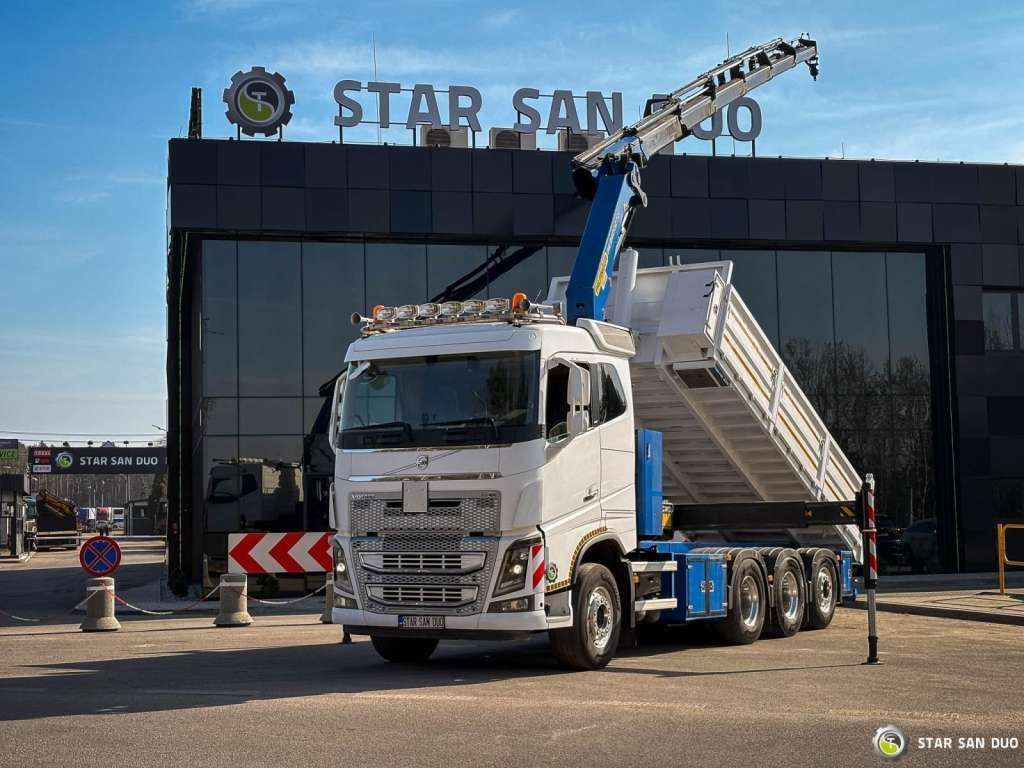 Volvo FH 16.550 8x4 Palfinger PK 34002-SH Crane Kippe - Camion benne: photos 1 Volvo FH 16.550 8x4 Palfinger PK 34002-SH Crane Kippe - Camion benne: photos 1