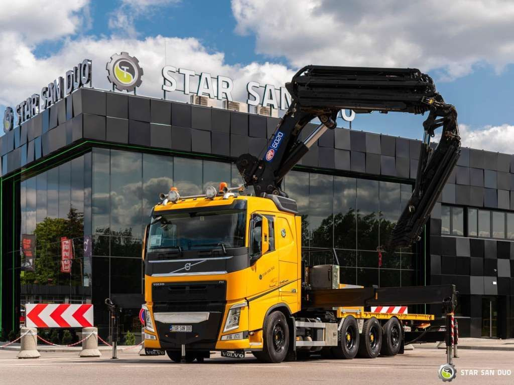 Volvo FH 540 8x4 HMF 6020 Fly Jib Winch - Camion grue: photos 5 Volvo FH 540 8x4 HMF 6020 Fly Jib Winch - Camion grue: photos 5
