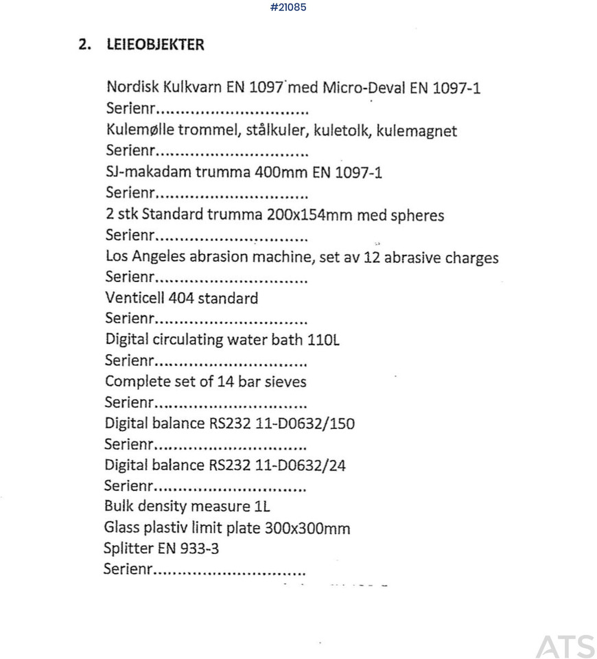 Engins de chantier HECO Laboratorieutstyr til steinprøver: photos 29