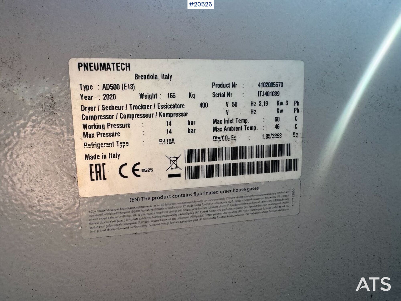 Pneumatech AD500 - Engins de chantier: photos 4 Pneumatech AD500 - Engins de chantier: photos 4