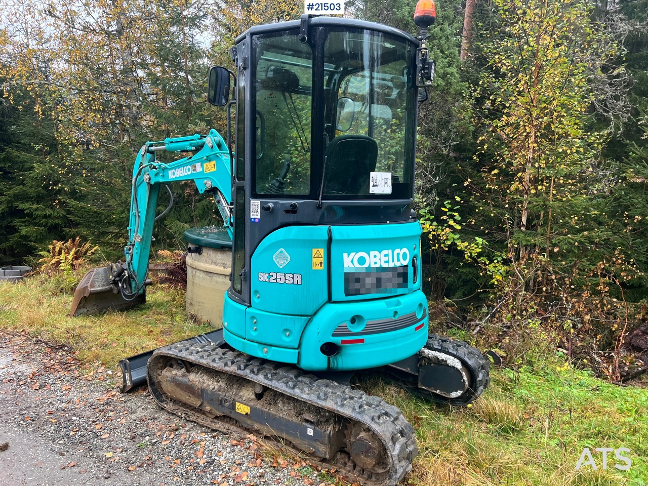 Mini pelle Kobelco Sk25SR-6E Gravemaskin m/ pusseskuffe,graveskuffe og tilt: photos 9