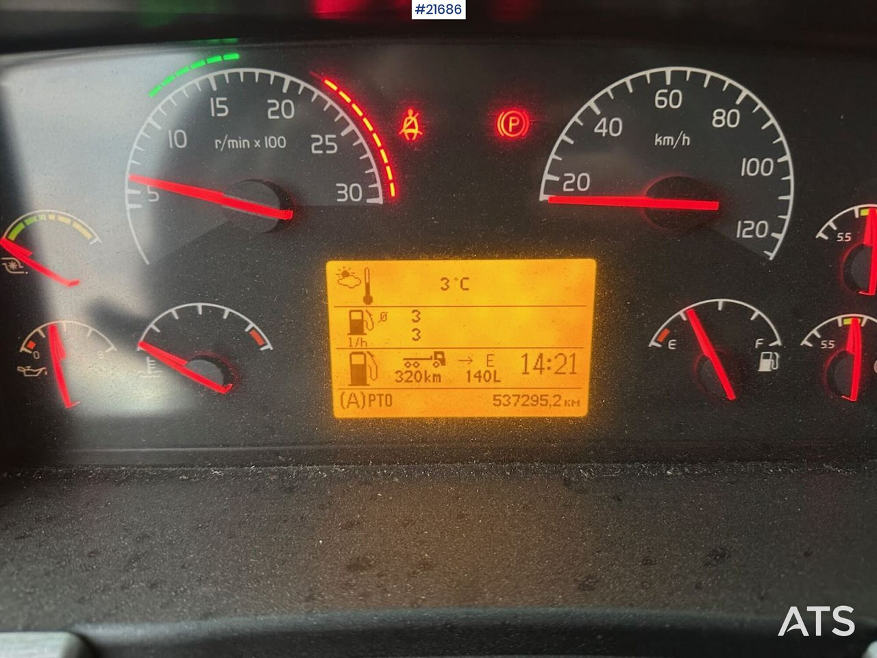 Camion grue Volvo FM12 Globetrotter 6x4 kranbil m/ bak montert 18 t/m kran og vinsj. SE VIDEO: photos 44