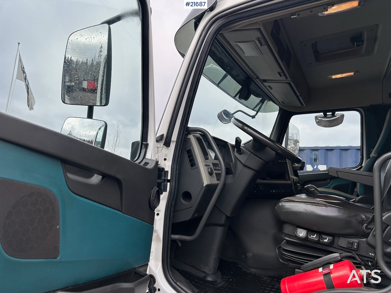 Camion grue Volvo Volvo FM450 Kranbil m/ 21 t/m HMF kran og Løftelem. 194 000 km!: photos 11