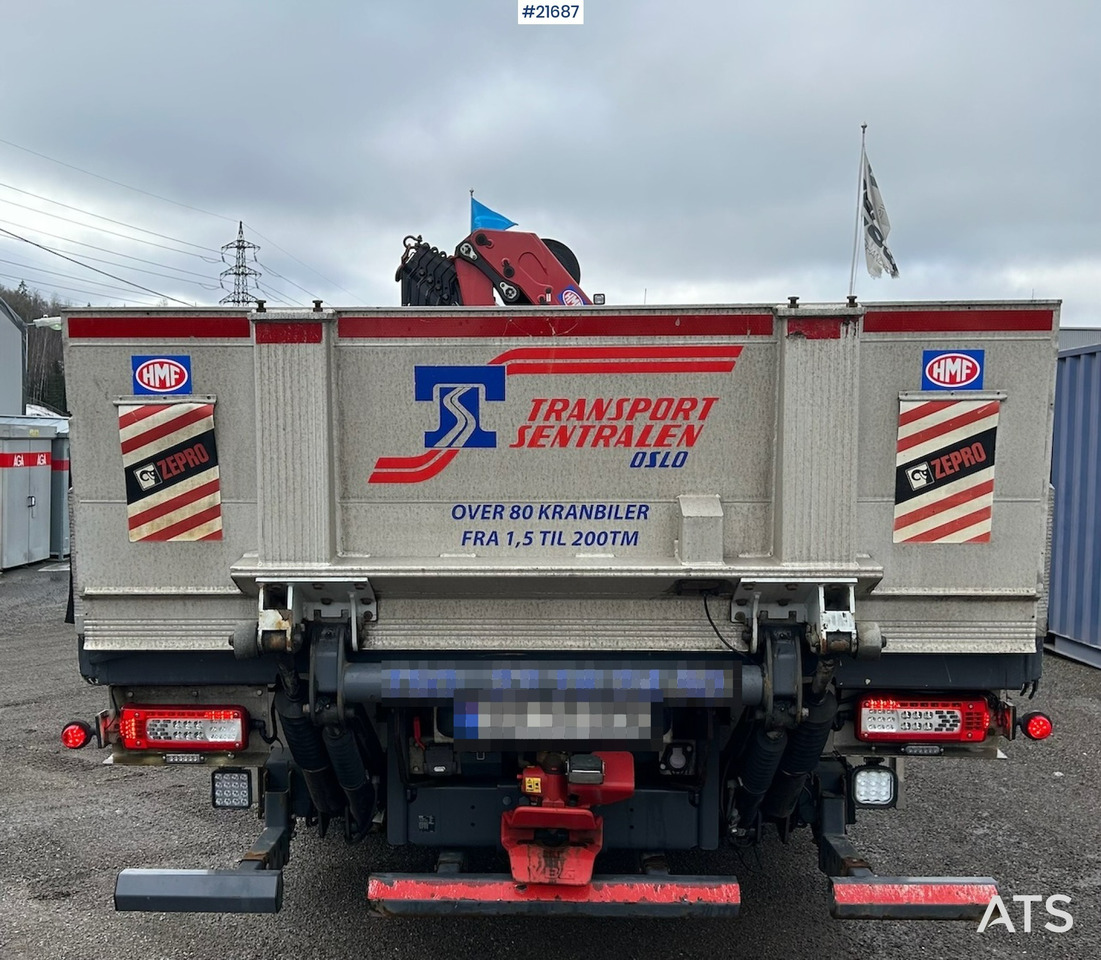 Camion grue Volvo Volvo FM450 Kranbil m/ 21 t/m HMF kran og Løftelem. 194 000 km!: photos 17