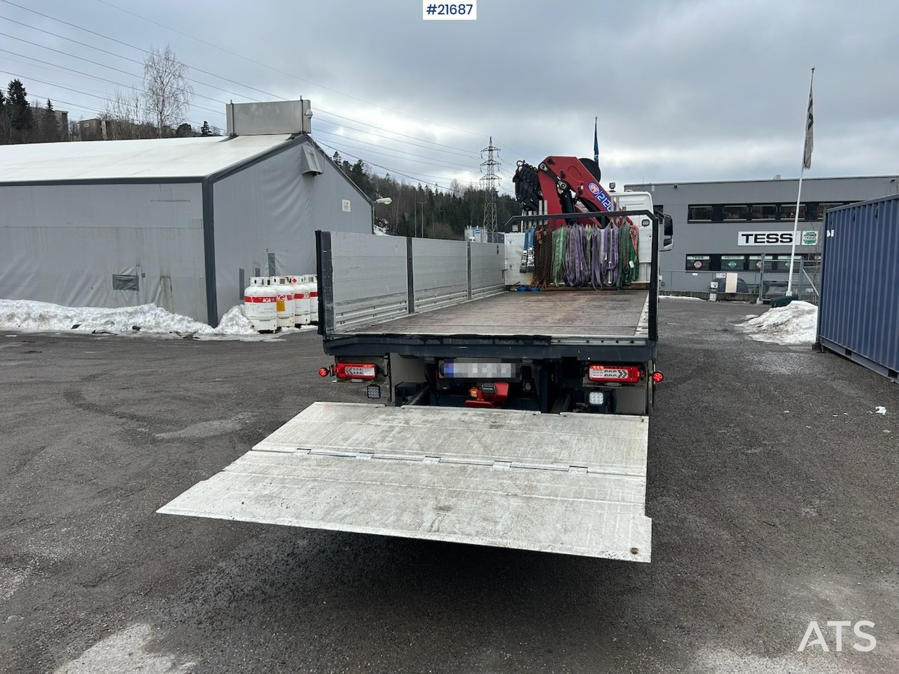 Camion grue Volvo Volvo FM450 Kranbil m/ 21 t/m HMF kran og Løftelem. 194 000 km!: photos 15