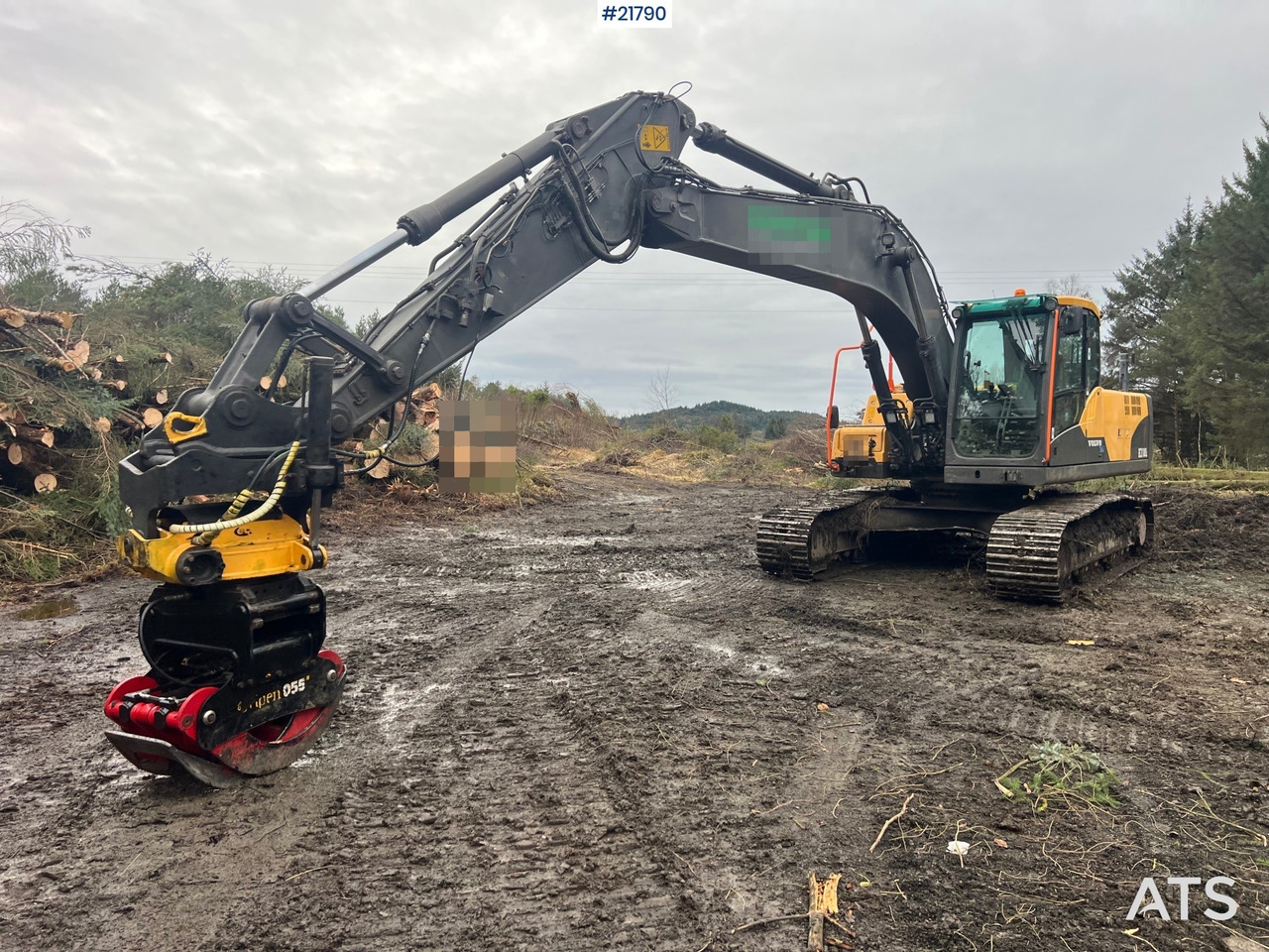 Volvo ec210cl gravemaskin m/ rototilt, pusseskuffe og tannskuffe - Pelle: photos 2 Volvo ec210cl gravemaskin m/ rototilt, pusseskuffe og tannskuffe - Pelle: photos 2