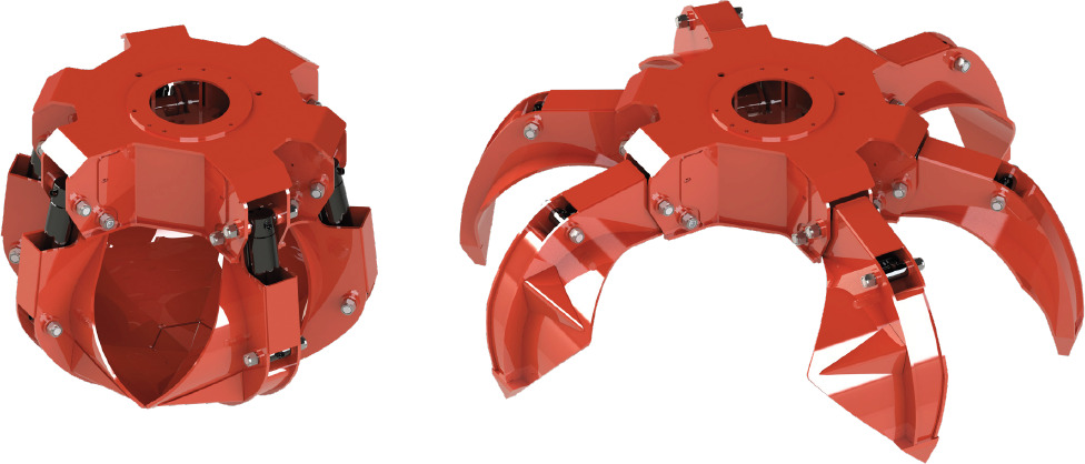 Polyp grab PLP 270/6 - Grappin pour Grue auxiliaire: photos 1 Polyp grab PLP 270/6 - Grappin pour Grue auxiliaire: photos 1