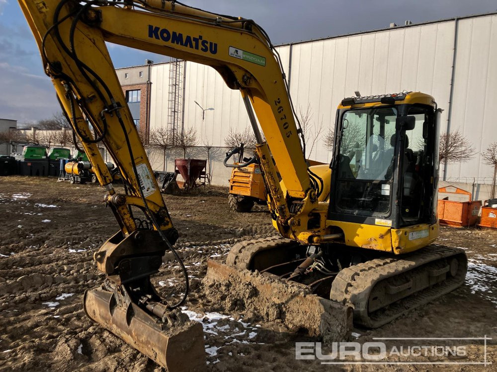 2015 Komatsu PC80MR-3 - Mini pelle: photos 1 2015 Komatsu PC80MR-3 - Mini pelle: photos 1