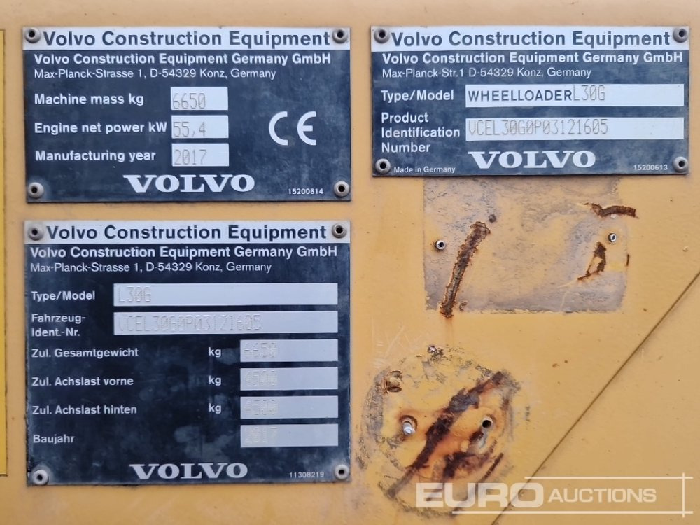 Chargeuse sur pneus 2017 Volvo L30G: photos 29