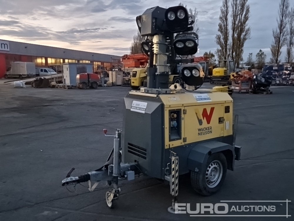 2018 Wacker Neuson Single Axle Light Tower LTE4K, 50Hz, LED - Mat d'éclairage: photos 1 2018 Wacker Neuson Single Axle Light Tower LTE4K, 50Hz, LED - Mat d'éclairage: photos 1