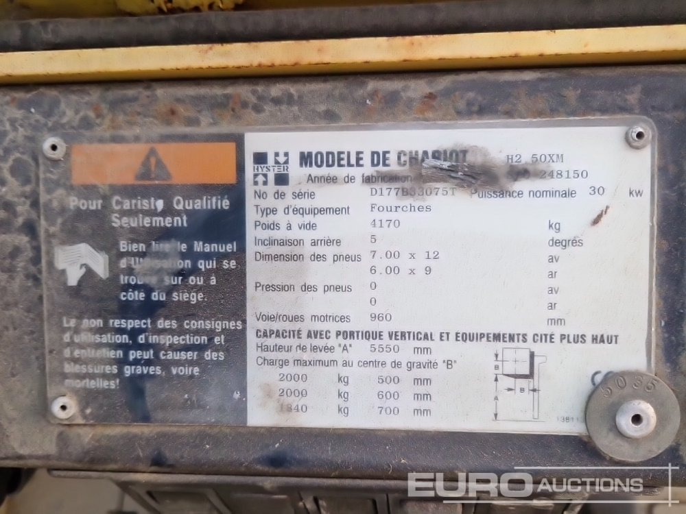 Chariot élévateur Hyster H2.50XM: photos 27