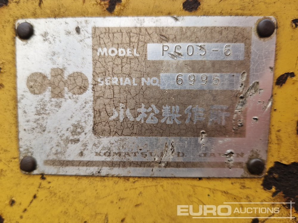 Mini pelle Komatsu PC05-6: photos 29
